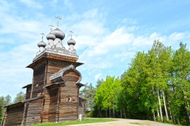 Wooden churches clipart