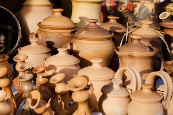 Productos de arcilla - artesanía nacional. Belarús —  Fotos de Stock