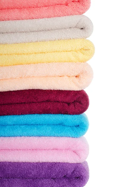 Комбіновані кольорові рушники — стокове фото