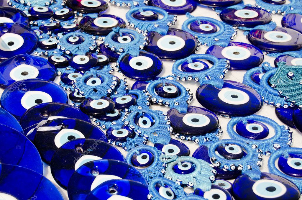 Blue Evil Eye Charms Sold At Bazaar Or Market In Turkey Stock Photo By C Voronin 76 9486618