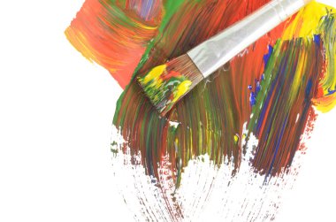 Abstract dabs colour paints clipart