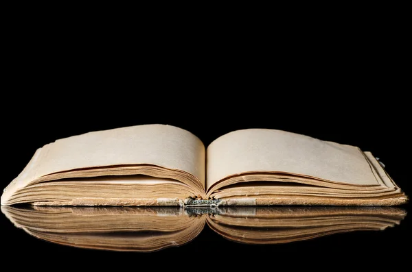 The old books on black — Stock Photo, Image