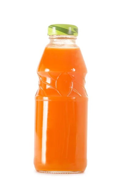 加胡萝卜汁的杯子 — 图库照片