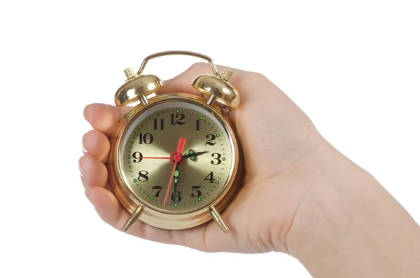 Alarm clock isolated on white background Stock Photo