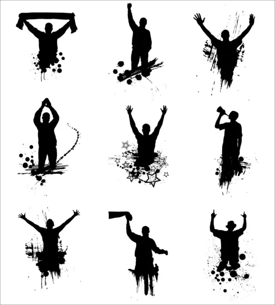 Set of silhouettes for sports championships — Stock Vector
