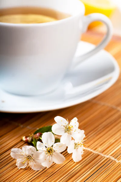 Tee mit Blüten — Stockfoto