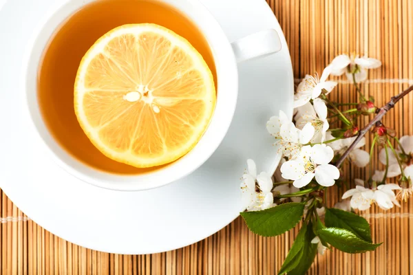 Tea with flower — Stock Photo, Image