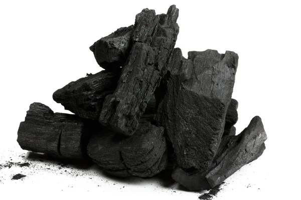 Кусочки угля — стоковое фото