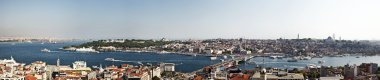 Galata Köprüsü ve Topkapı Sarayı (panoramik)