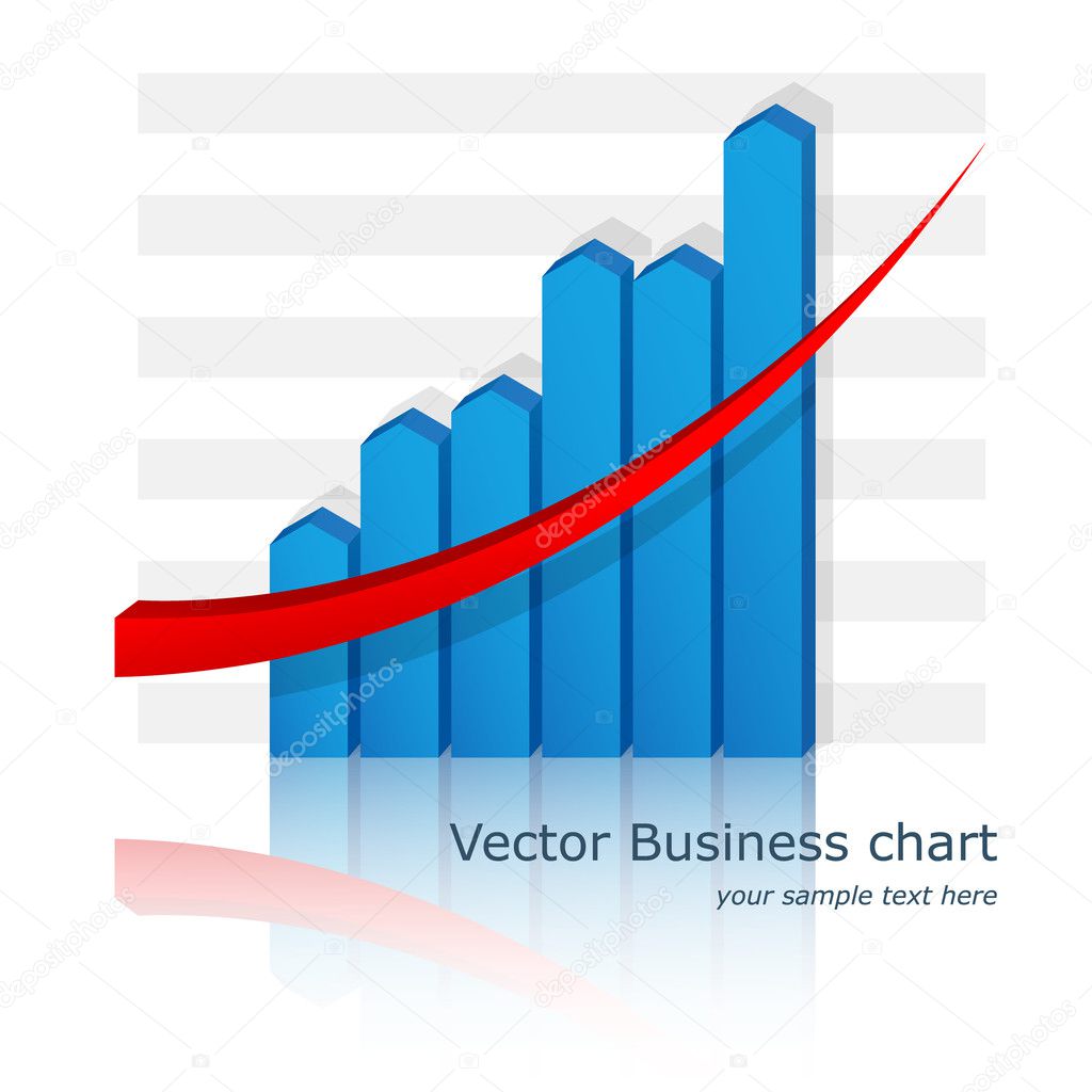 Vector business chart (diagram). Eps10