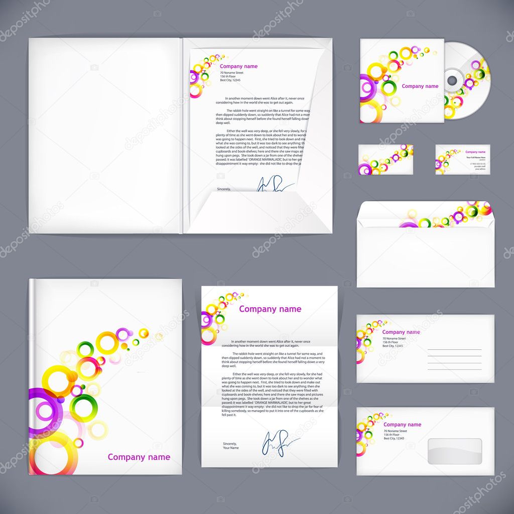 Business style, vector corporate identity template. Eps10