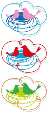 Nest-in-cloud clipart