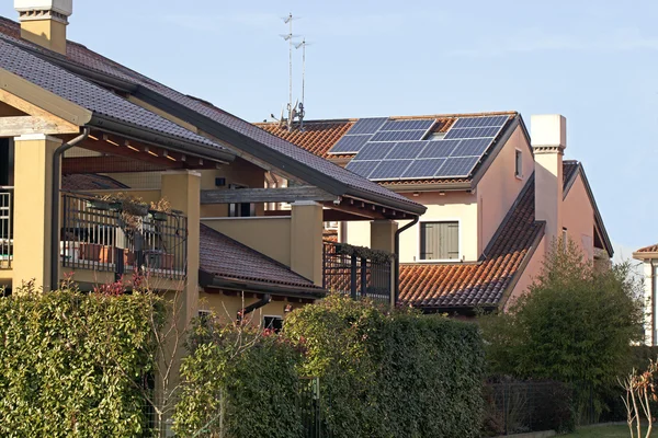 Stock image Solar panels on roof