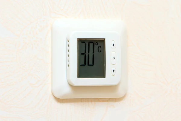 Isıtma ve soğutma dijital duvar panel ekran — Stok fotoğraf
