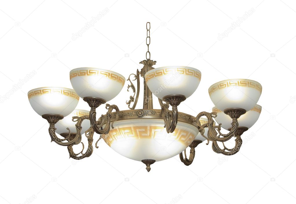 Luxury chandelier isolated on white
