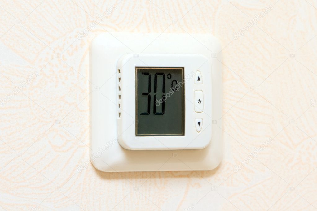 Heating and cooling digital wall panel display