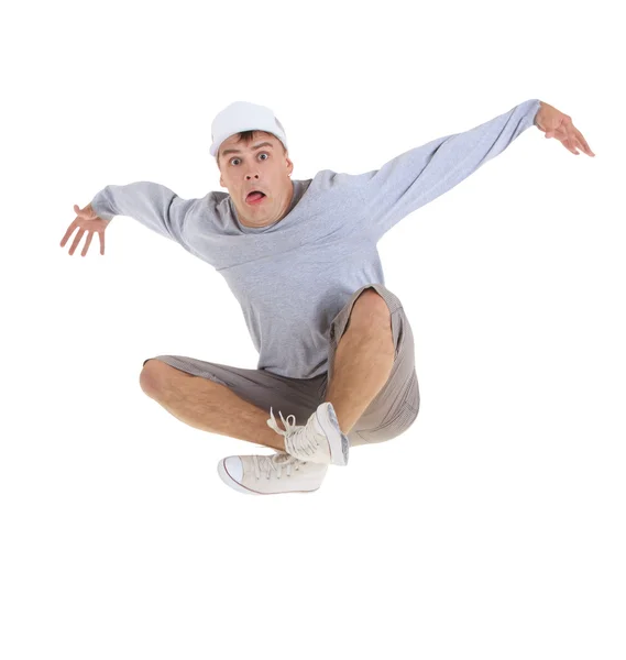 Jeune dansant breakdance en action — Photo