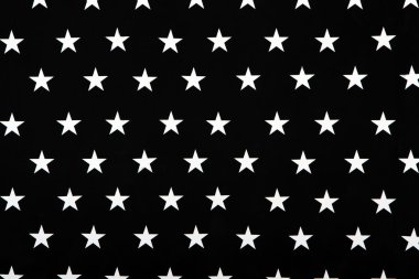 Black and white texture with five-pointed stars clipart