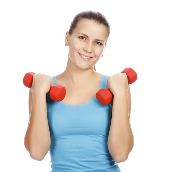 Sporty woman smiling to you — Stock Photo, Image