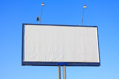 Old empty billboard clipart