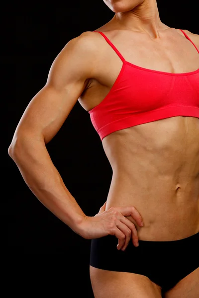 Muskulöser weiblicher Körper — Stockfoto