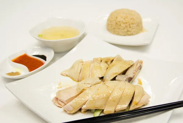 Hainan tavuk pilav — Stok fotoğraf