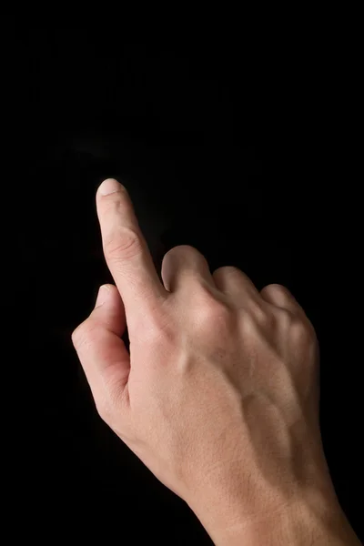 Касание пальцев — стоковое фото
