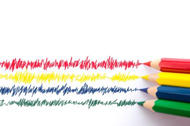 renkli kalemler arka planı