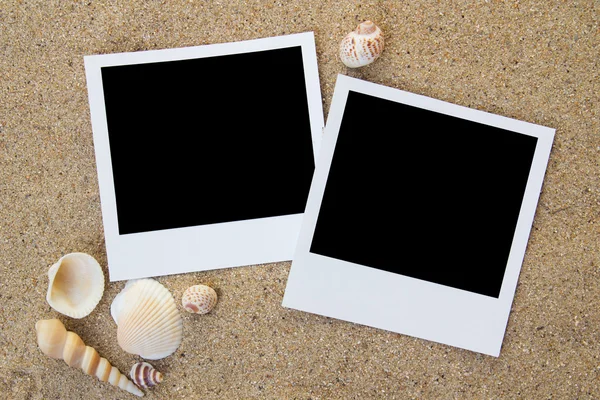 Summer beach photo frames — Stock Photo, Image