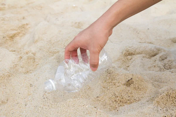 Limpe a nossa praia — Fotografia de Stock