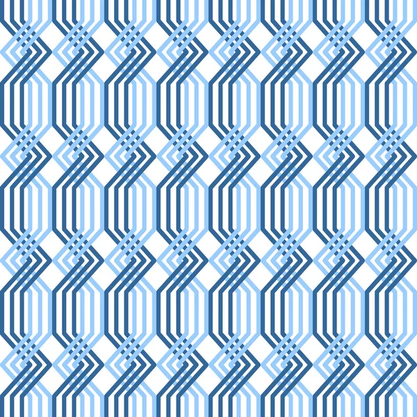 Interlacing pattern. Seamless geometric texture. — Stock Vector