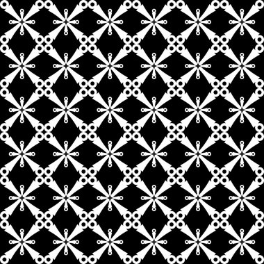 Seamless pattern with cross-shaped elements. clipart