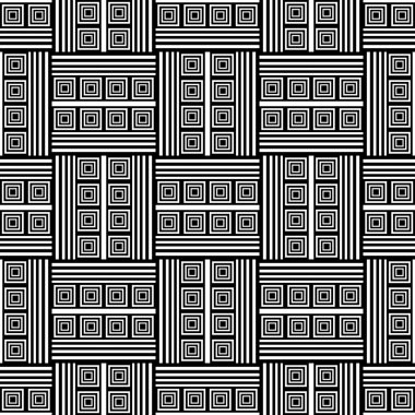 Seamless op art pattern. clipart