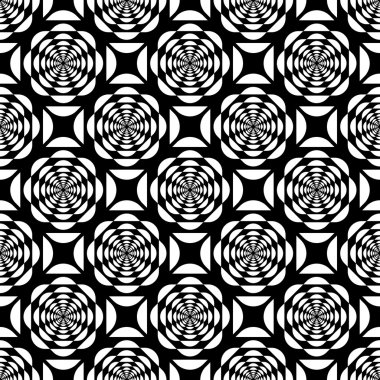 Seamless op art pattern. clipart