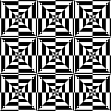 Op art design. Seamless geometric pattern. clipart