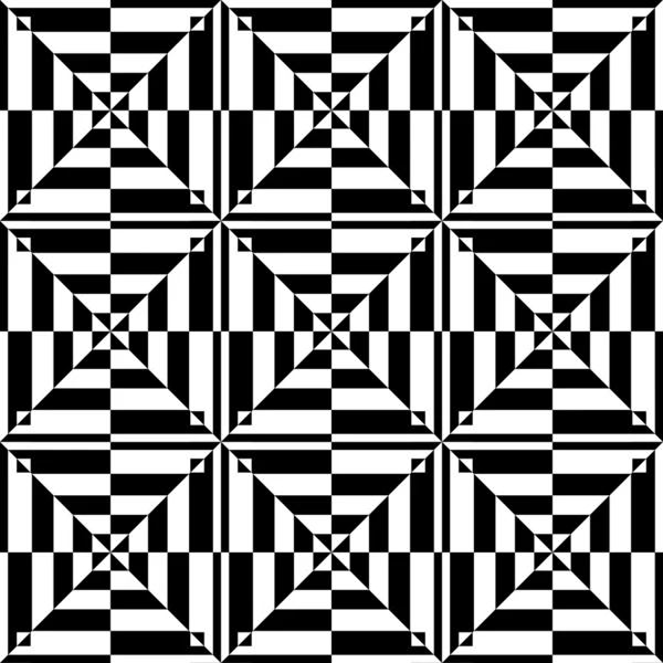 Op art design. Seamless geometric pattern. — Stock Vector