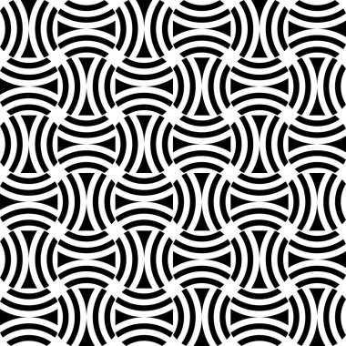 Seamless op art pattern. clipart