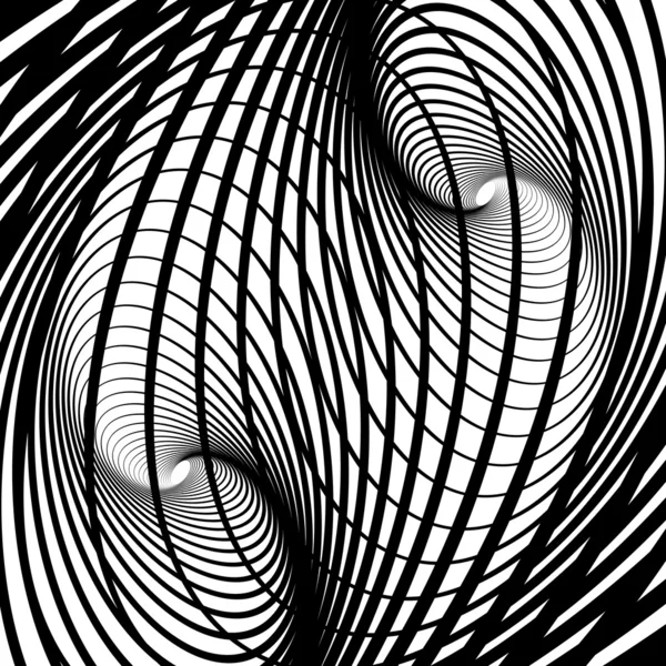Abstrait tourbillon mouvement illusion . — Image vectorielle