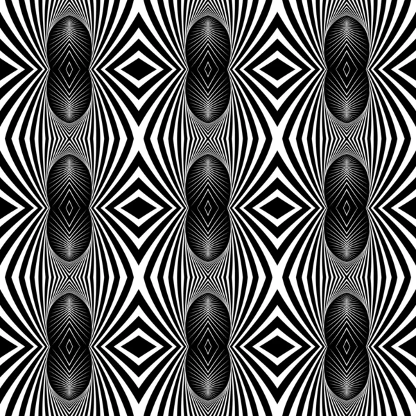 Seamless fancy pattern with zebra motif. — Stock Vector