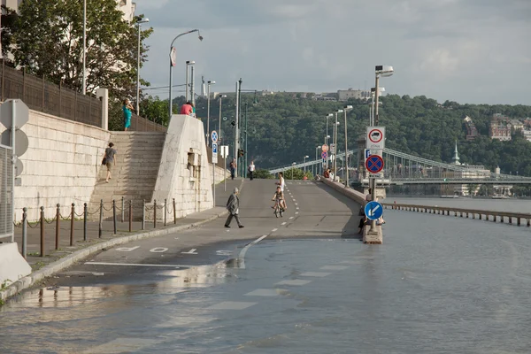 Наводнение в Будапеште — стоковое фото
