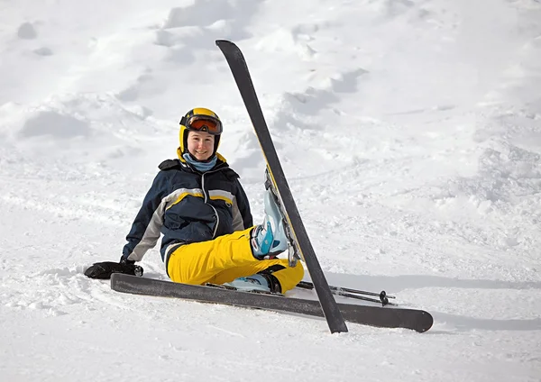 Ritratto dello sciatore — Foto Stock