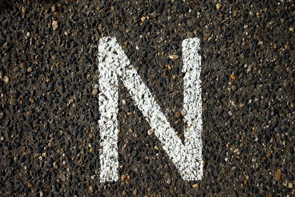 Letter N — Stock Photo, Image