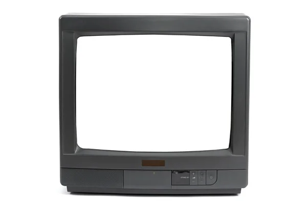 TV avec écran blanc — Photo