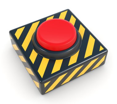 Red panic button clipart