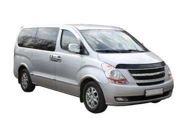 Small compact minivan clipart