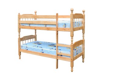 Wooden two-storeyed clipart