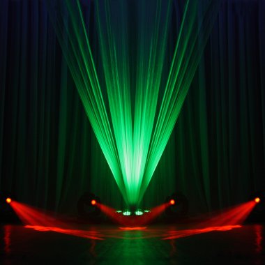 Illumination of a stage clipart