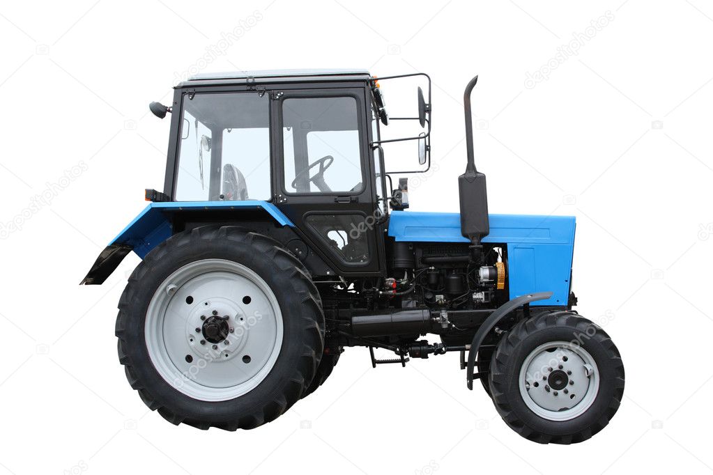 Blue tractor