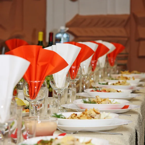 The table covered — Stock Photo, Image