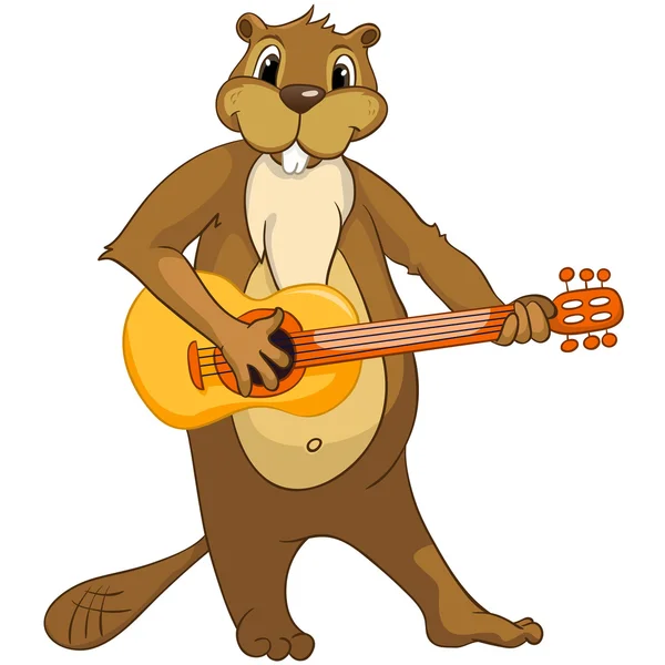 Beaver crees. grappige Bever zoeken op trefwoord "crees" — Stockvector